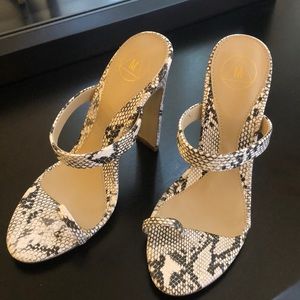 Snakeskin heels